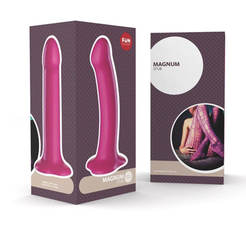Fun Factory Magnum - Гладкий фаллоимитатор, 16.5х3.5 см (розовый)